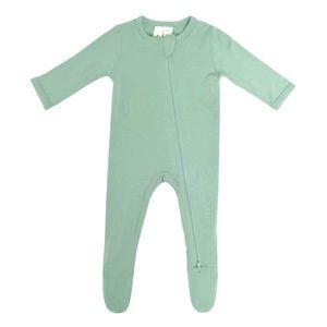 Kyte Baby Zippered Footie Romper - Matcha